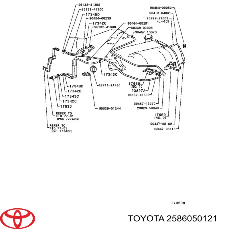Купити 2586050121 Toyota 