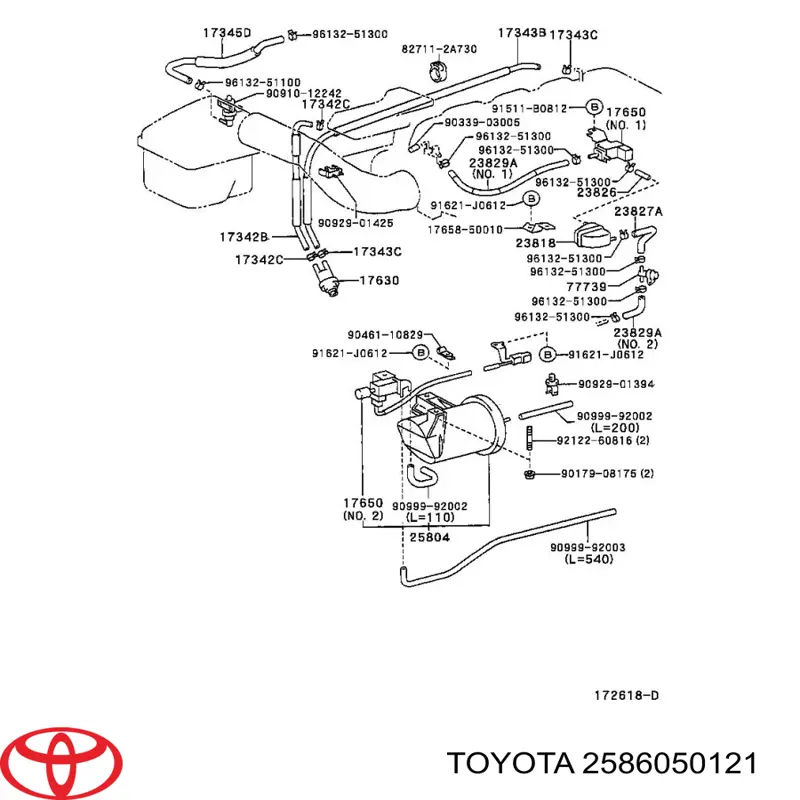 2586050121 Toyota 
