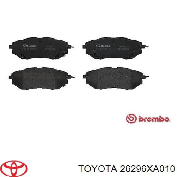 Колодки гальмівні передні, дискові 26296XA010 Toyota