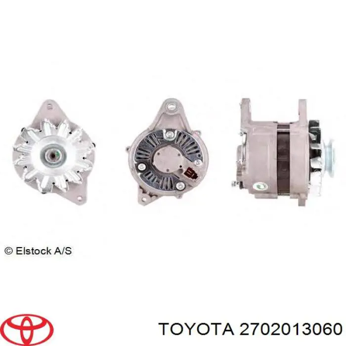 Генератор Toyota 2702013060 ціна, від 61.06 USD