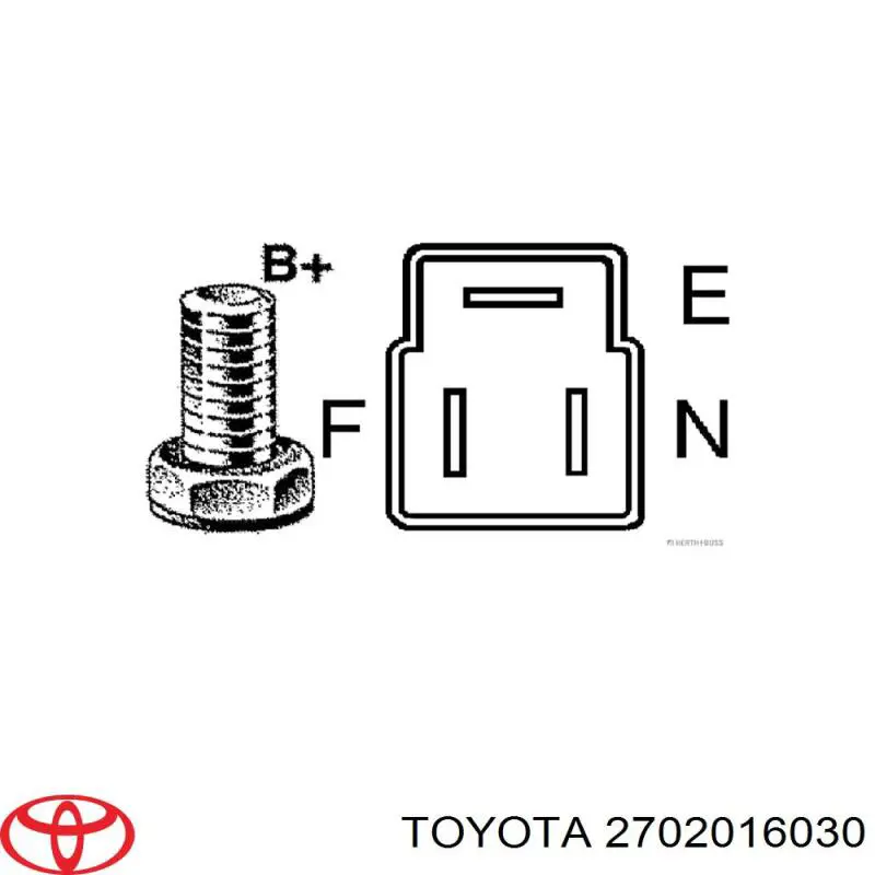 Генератор Toyota 2702016030 ціна, від 135.42 USD