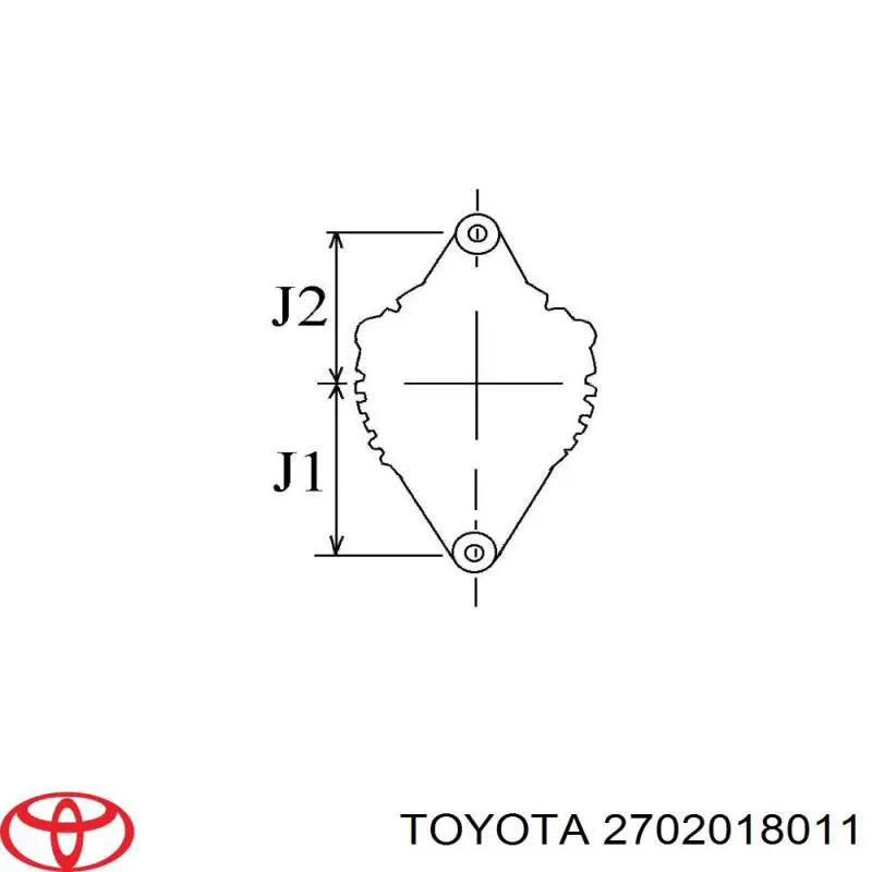 2702018011 Toyota Авто генератор