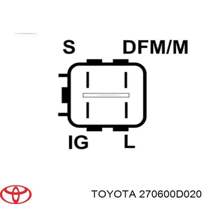 Генератор Toyota 270600D020 ціна, від 111.71 USD
