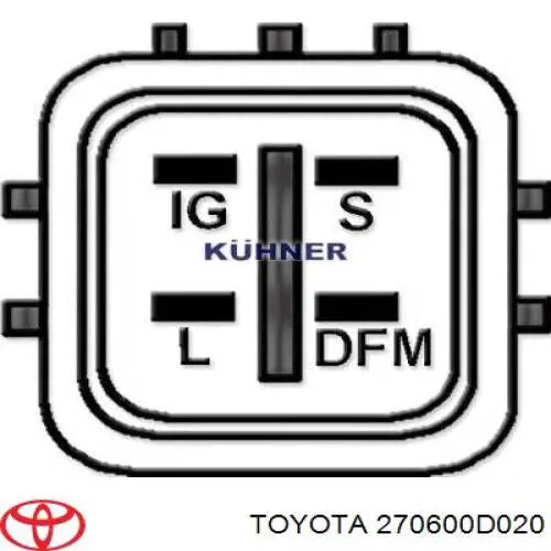 Генератор 270600D020 Toyota