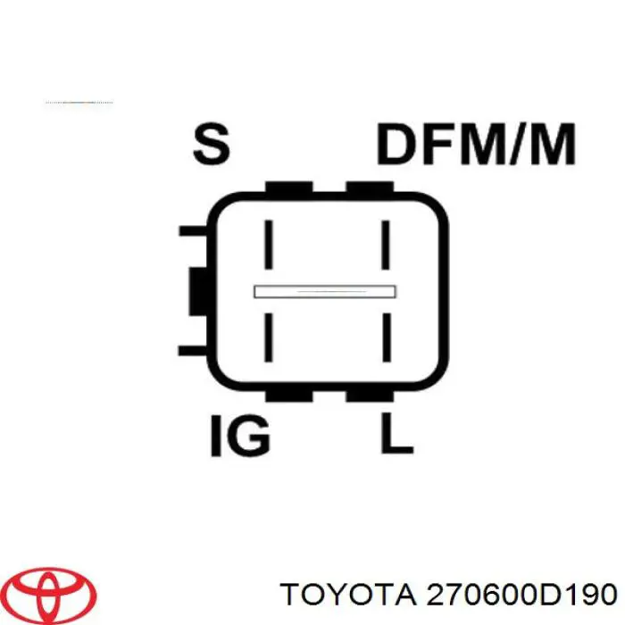 Купити 270600D190 Toyota Генератор