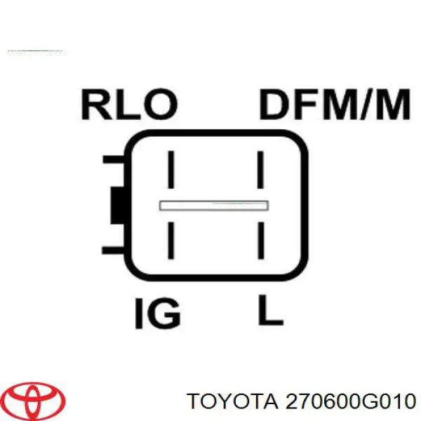 Генератор Toyota 270600G010 ціна, від 179.91 USD
