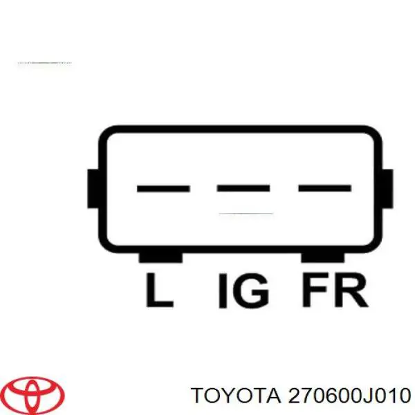 270600J030 Toyota Авто генератор