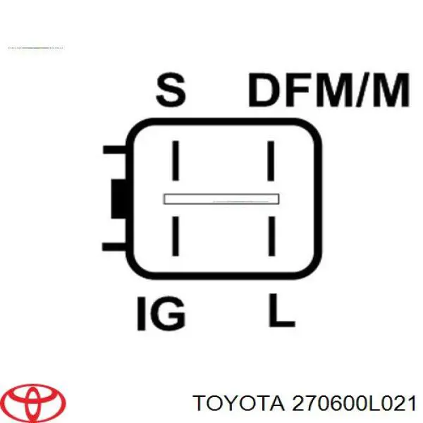 Генератор 270600L021 Toyota