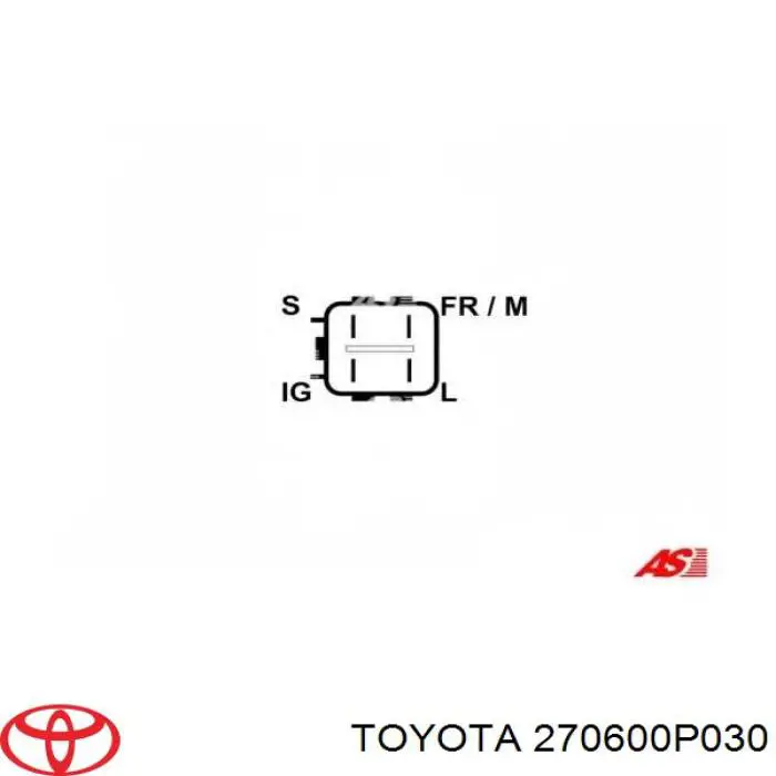 Генератор Toyota 270600P030 ціна, від 176.89 USD