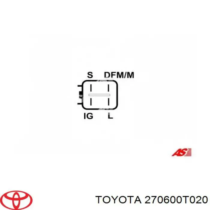 270600T020 Toyota генератор