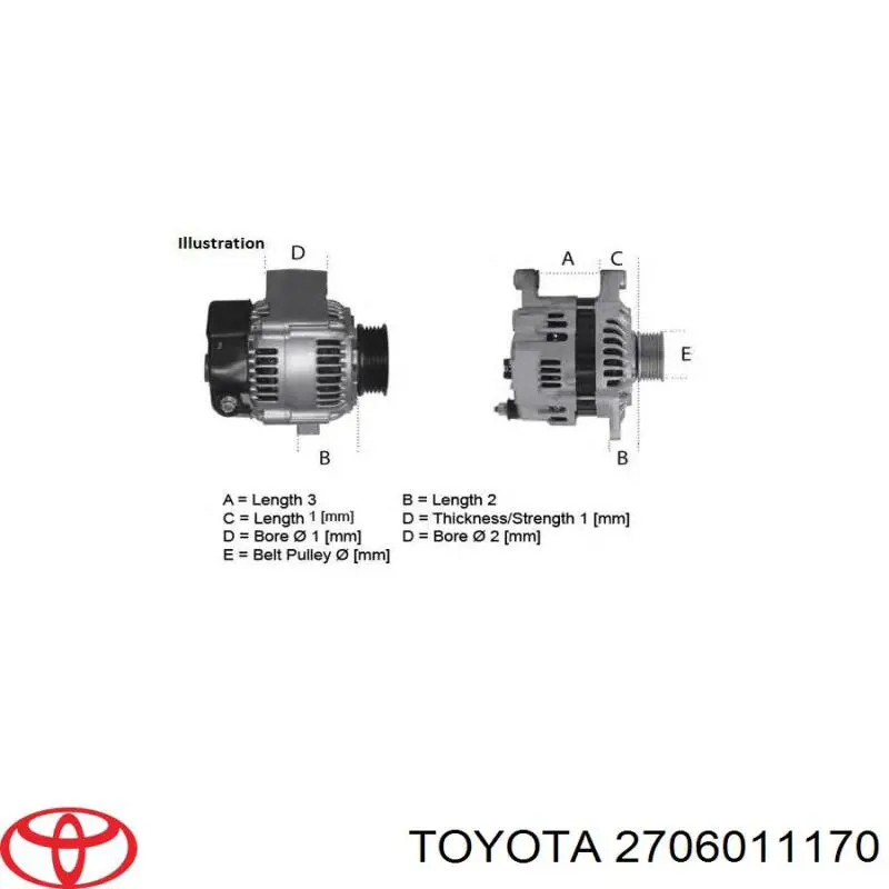 270601134084 Toyota Авто генератор