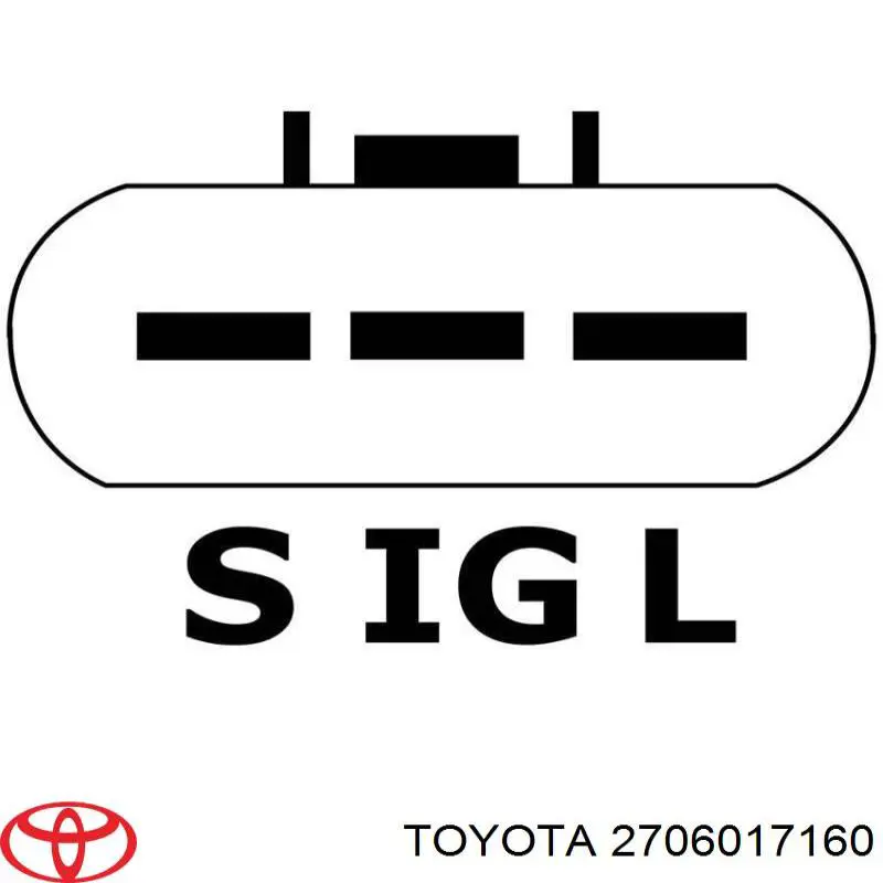 Генератор автомобільний Toyota 270601721084
