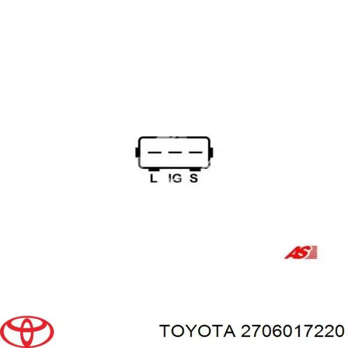 Генератор автомобільний Toyota 2706017220