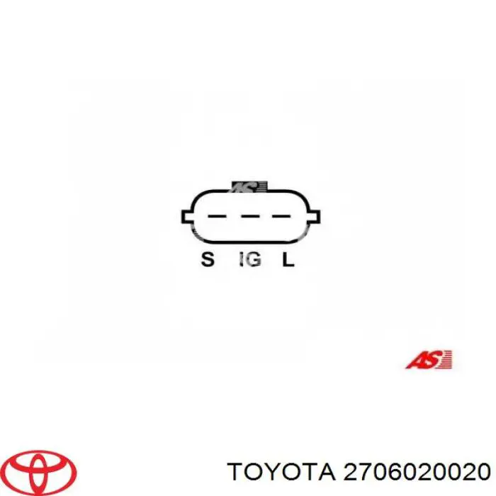 Купити 2706020120 Toyota Генератор