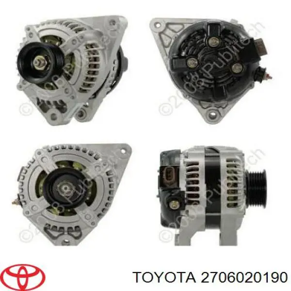 2706020190 Toyota генератор