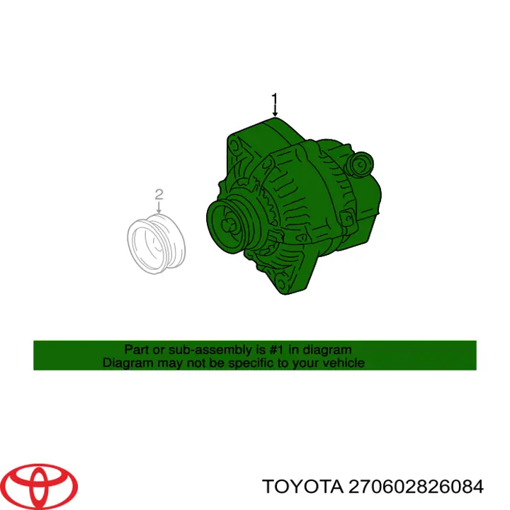 270602826084 Toyota Авто генератор