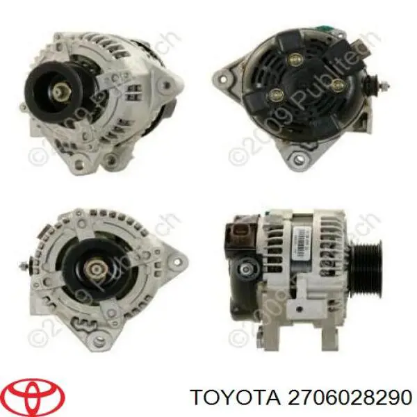 Генератор Toyota 2706020300 ціна, від 177.77 USD