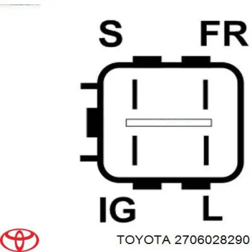 Генератор 2706028290 Toyota