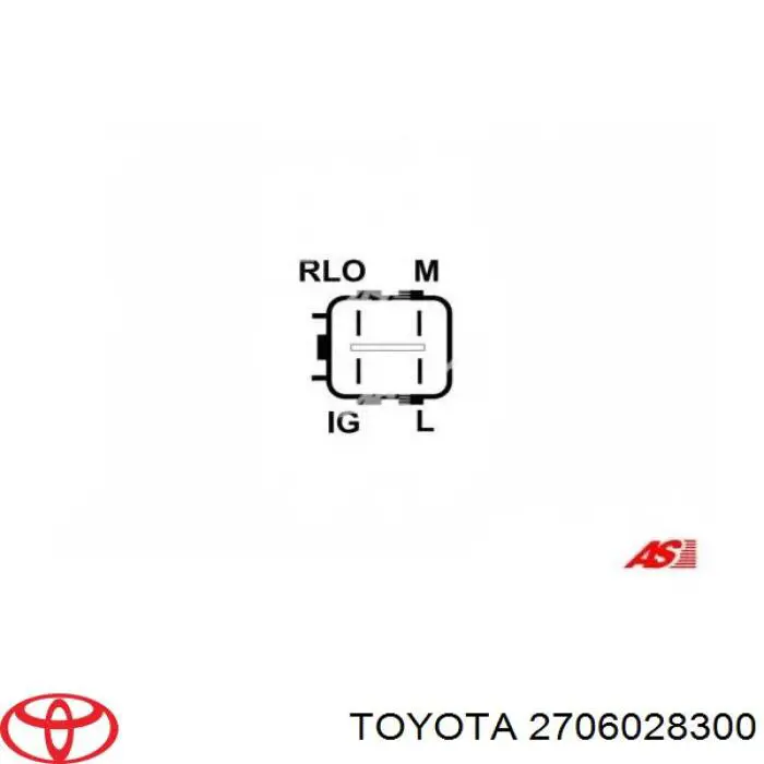 Купити 2706028300 Toyota Генератор