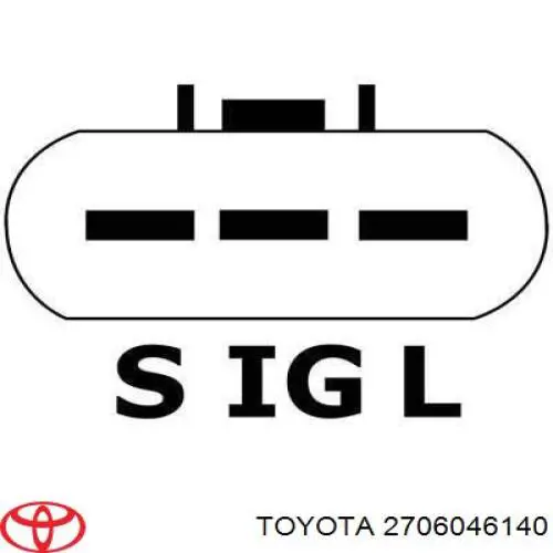 2706046060 Toyota Авто генератор