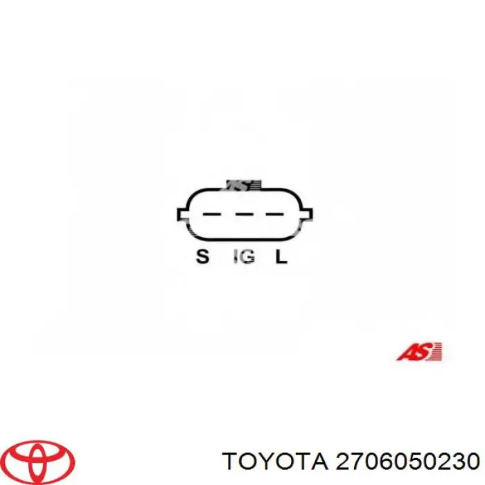 Генератор 2706050230 Toyota