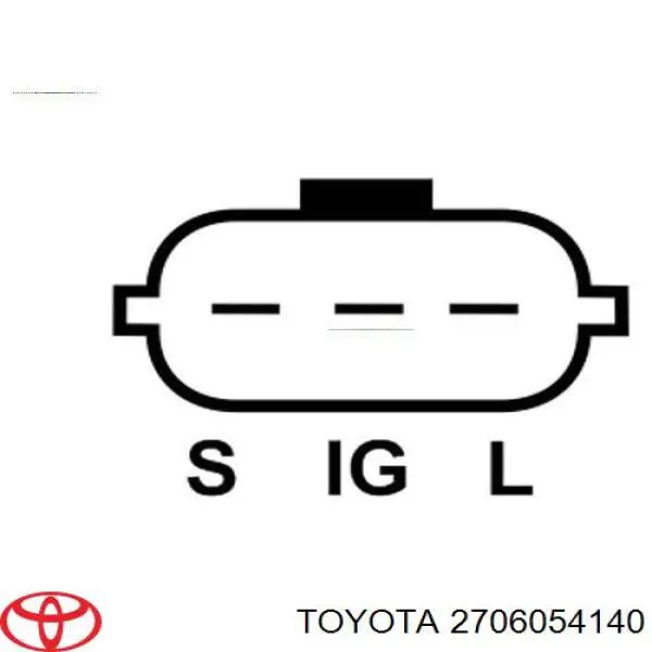 Генератор Toyota 2706054140 ціна, від 193.27 USD
