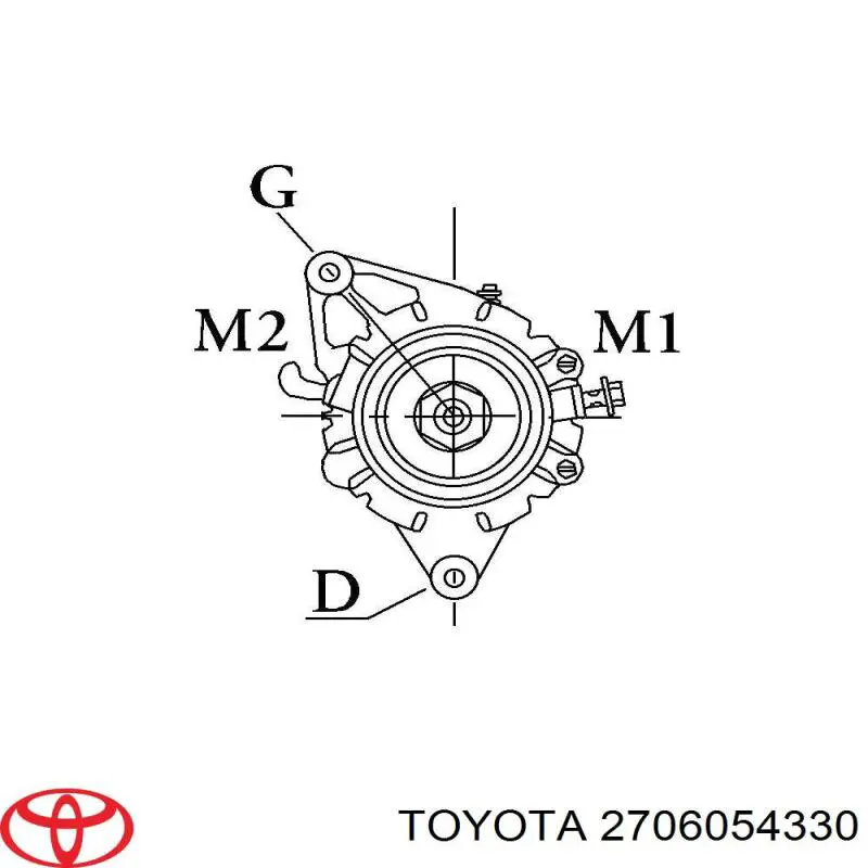Купити 2706054330 Toyota Генератор