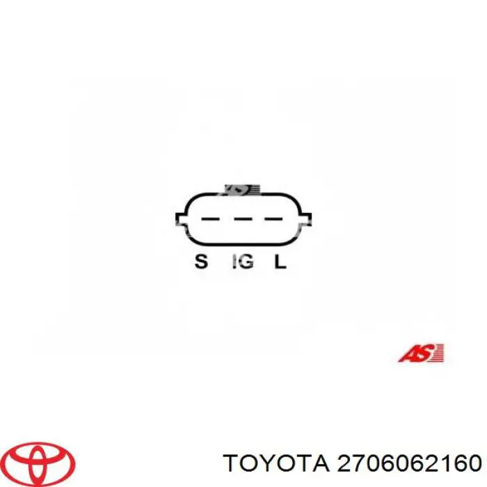 2706062160 Toyota Авто генератор