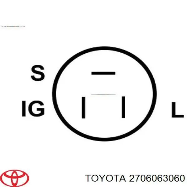 Генератор 2706063030 Toyota