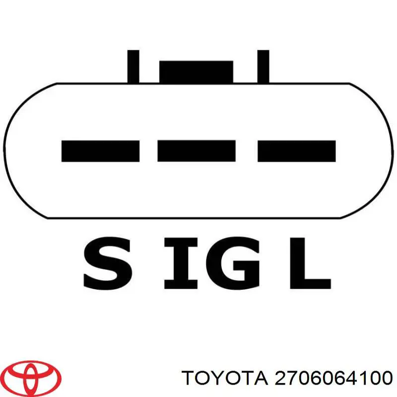 Генератор Toyota 2706064100 ціна, від 145.22 USD