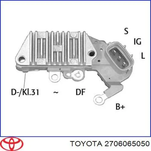 Генератор Toyota 2706065050 ціна, від 105.77 USD
