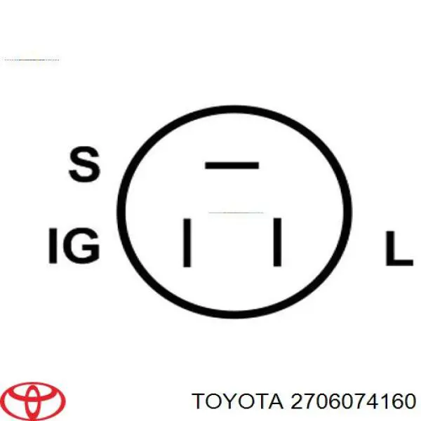 Генератор Toyota 2706074250 ціна, від 164.29 USD
