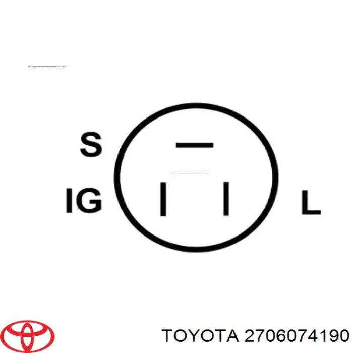 Генератор автомобільний Toyota 2706074140