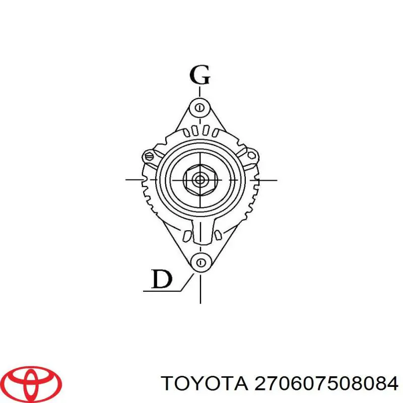 270607508084 Toyota генератор