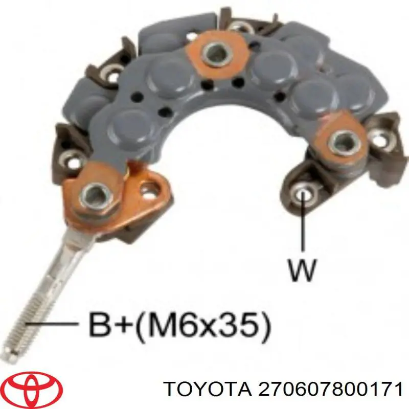 Генератор 270607800171 Toyota