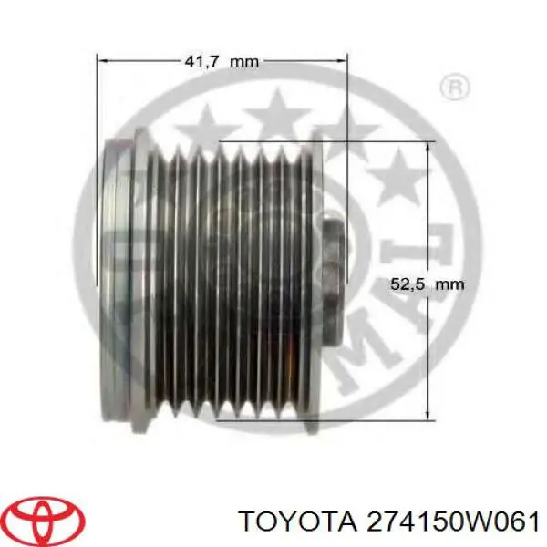 Купити 274150W061 Toyota Шків генератора