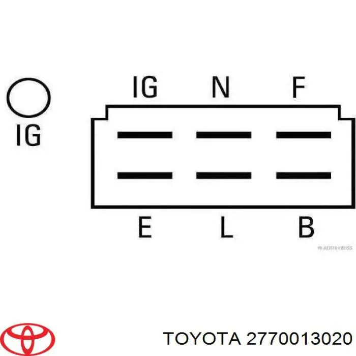 Реле-регулятор генератора, (реле зарядки) 2770013020 Toyota