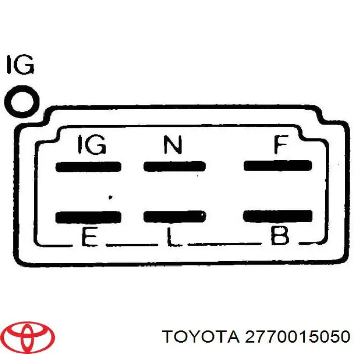 2770015040 Toyota реле-регулятор генератора, (реле зарядки)
