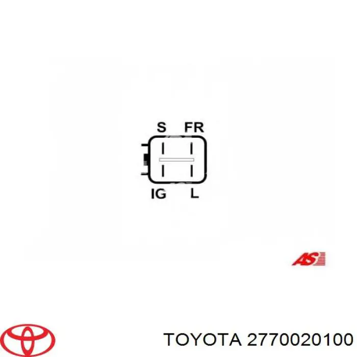 2770020100 Toyota реле-регулятор генератора, (реле зарядки)