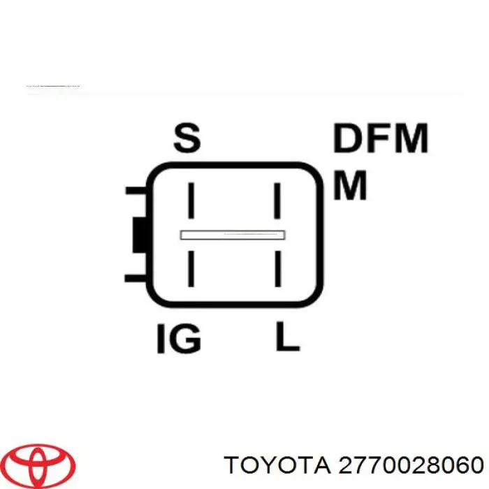 2770028060 Toyota реле-регулятор генератора, (реле зарядки)