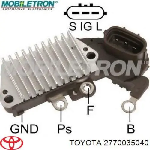 Купити 2770035040 Toyota Реле регулятор напруги генератора