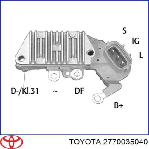 Реле генератора 2770035040 Toyota