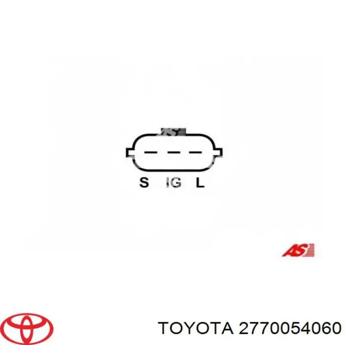 2770050020 Toyota реле-регулятор генератора, (реле зарядки)