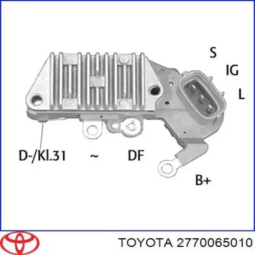 2770065010 Toyota реле-регулятор генератора, (реле зарядки)