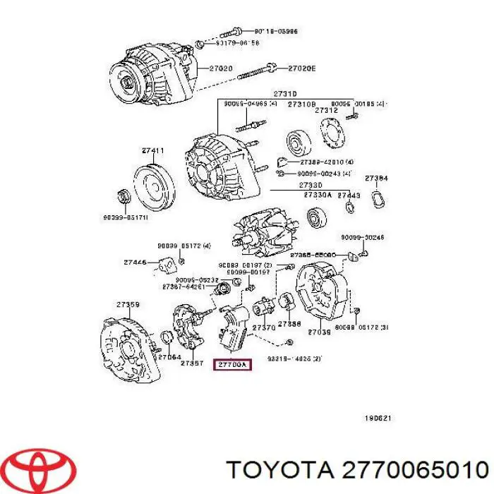 Реле зарядки генератора Toyota 2770065010 ціна, від 13.17 USD