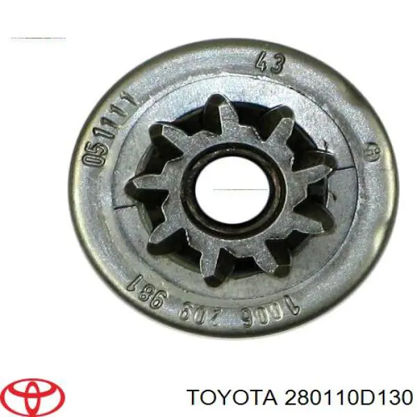 Бендикс стартера Toyota Corolla JPP (ZRE142) (Тойота Королла)