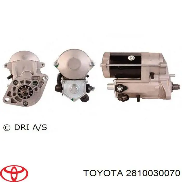 Стартер Toyota 2810030070 ціна, від 126.69 USD