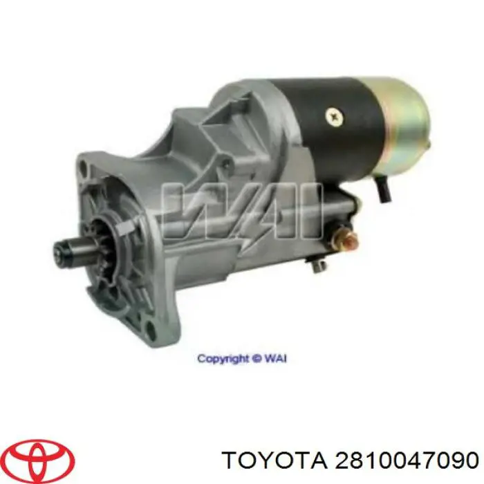 2810047091 Toyota Стартер двигуна