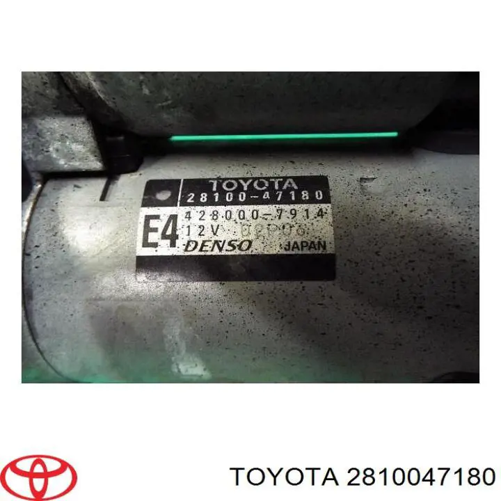 Стартер Toyota 2810047180 ціна, від 119.54 USD
