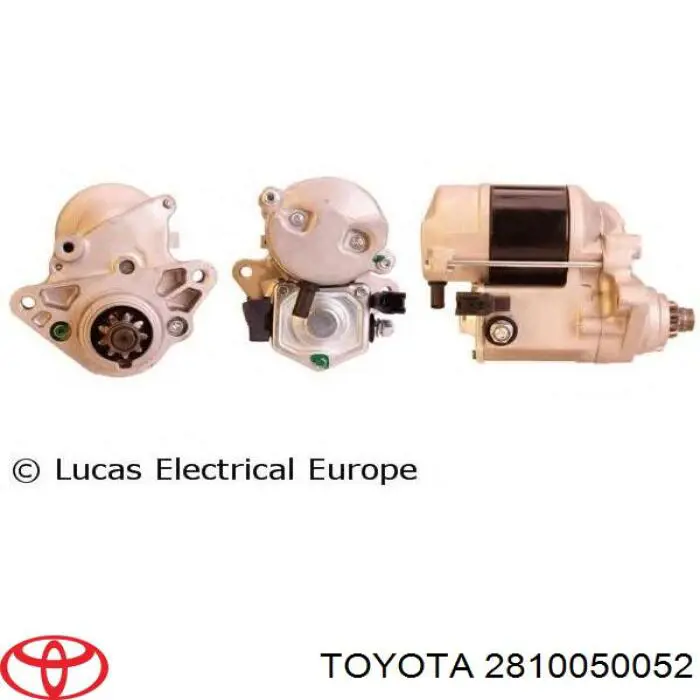 2810050052 Toyota Стартер двигуна